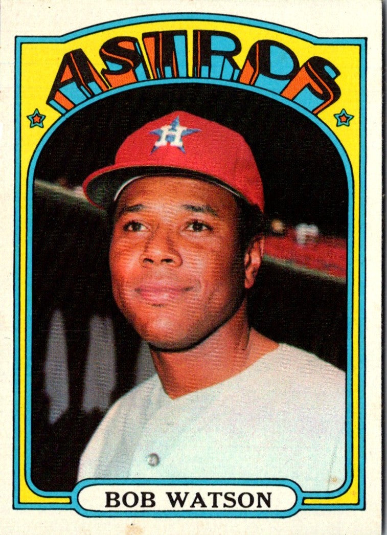 1972 Topps Bob Watson