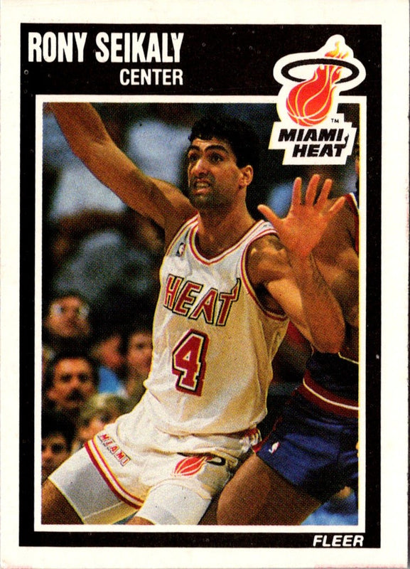1989 Fleer Rony Seikaly #83 Rookie