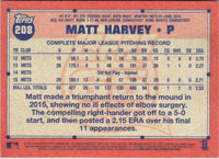 2016 Topps Archives Matt Harvey #208