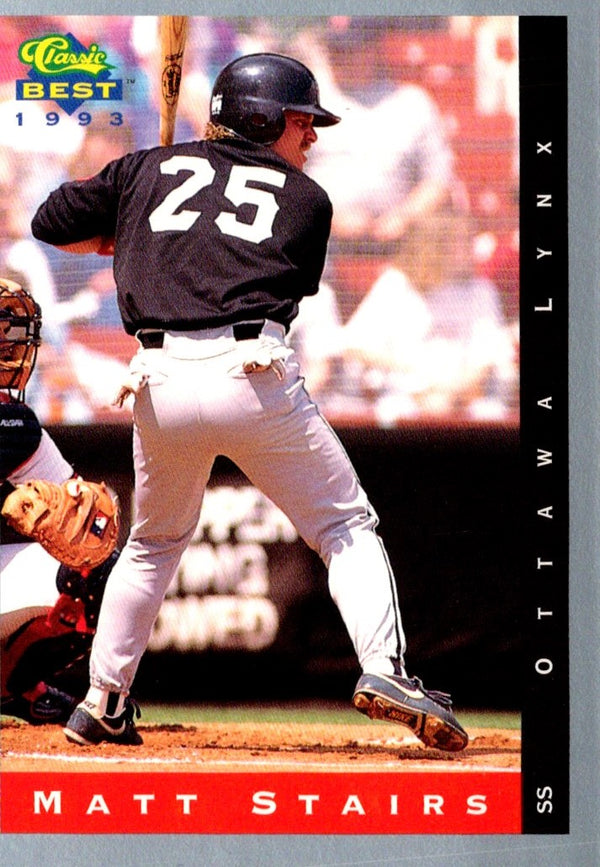 1993 Classic Best Matt Stairs #27