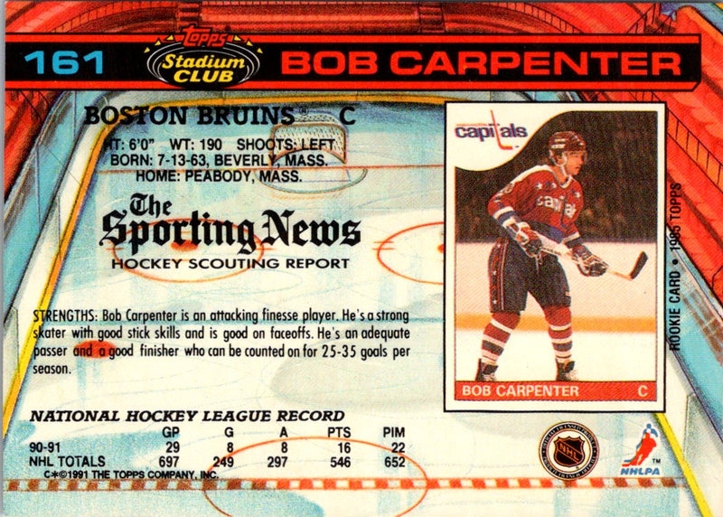 1991 Stadium Club Bob Carpenter