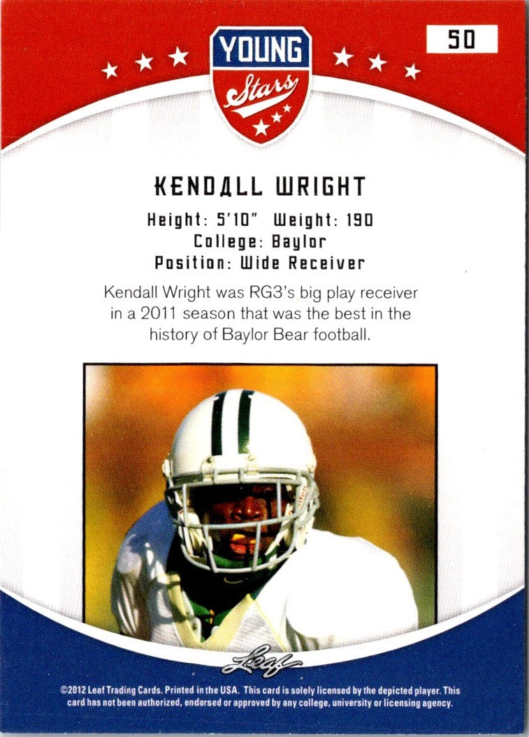 2012 Leaf Young Stars Kendall Wright