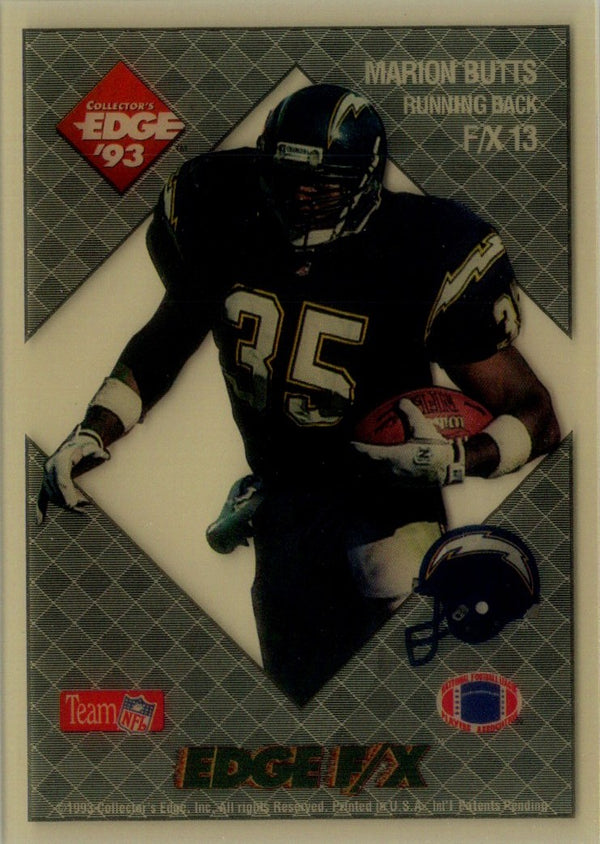 1993 Collector's Edge Rookies FX Marion Butts #F/X13