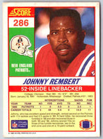 1990 Score Johnny Rembert #286