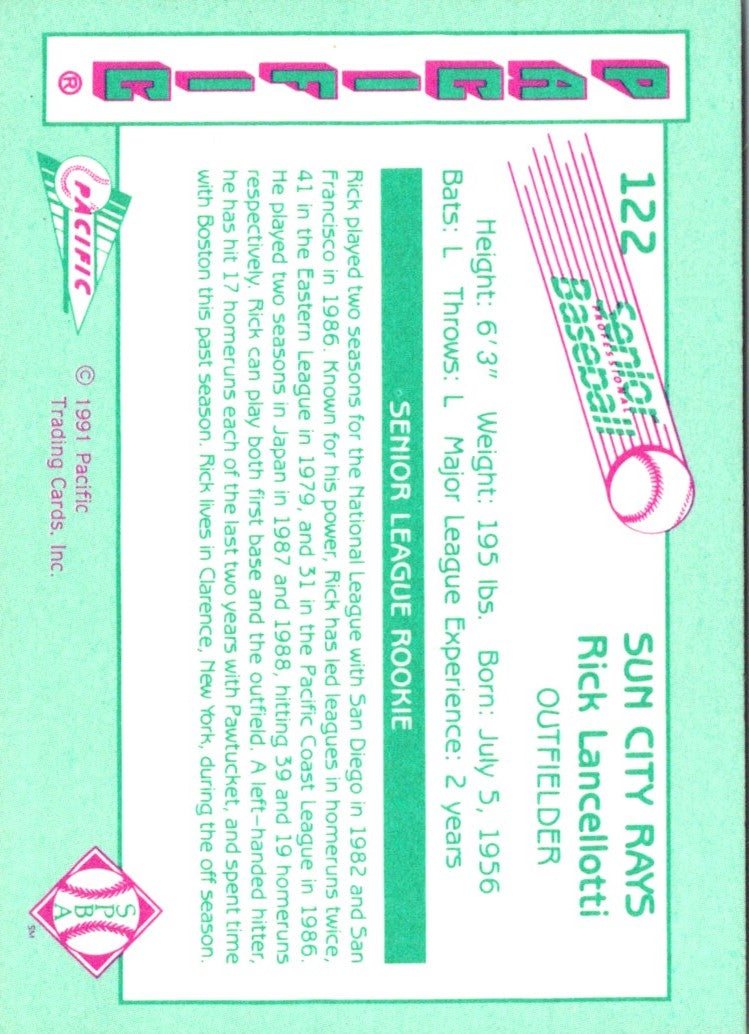 1991 Pacific Senior League Rick Lancellotti