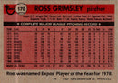 1981 Topps Ross Grimsley