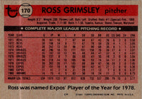 1981 Topps Ross Grimsley #170