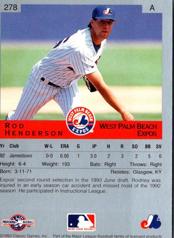 1993 Classic Best Rod Henderson