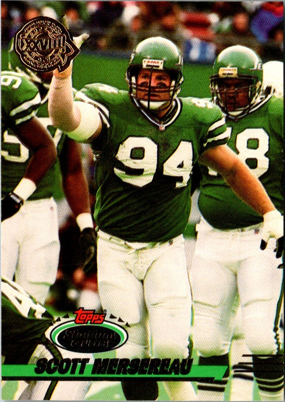 1993 Stadium Club Super Teams Bowl Scott Mersereau #411