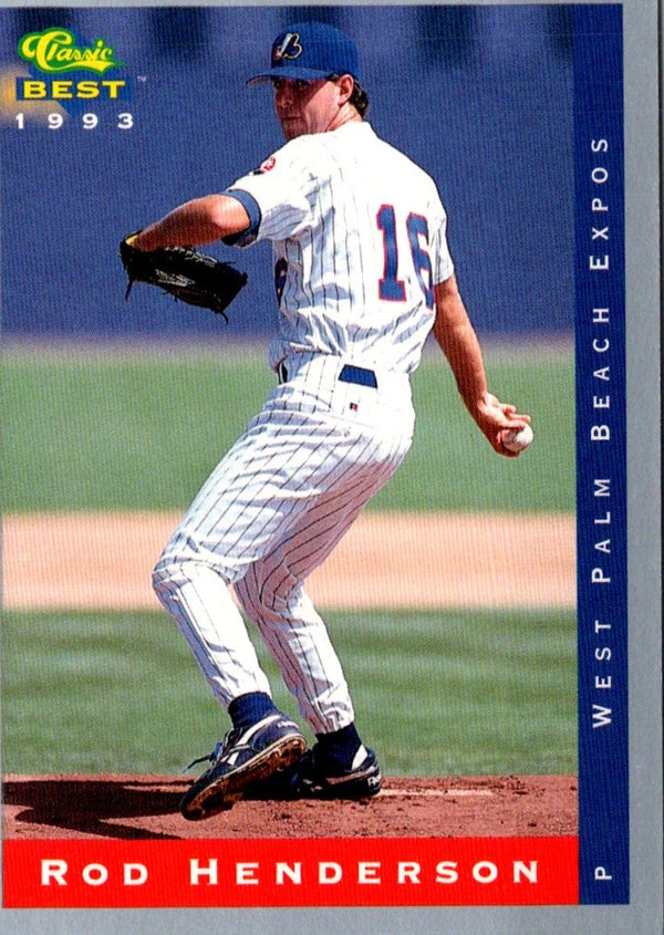 1993 Classic Best Rod Henderson #278