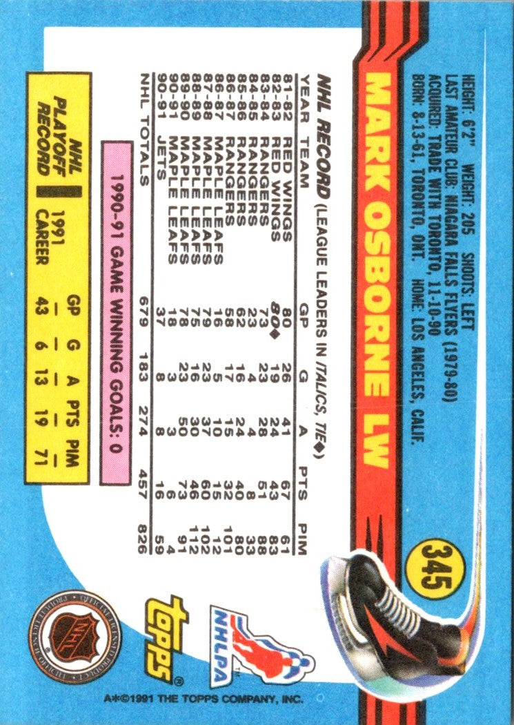 1991 Topps Mark Osborne