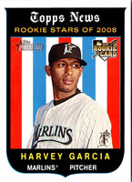 2008 Topps Heritage Harvey Garcia #125 Rookie