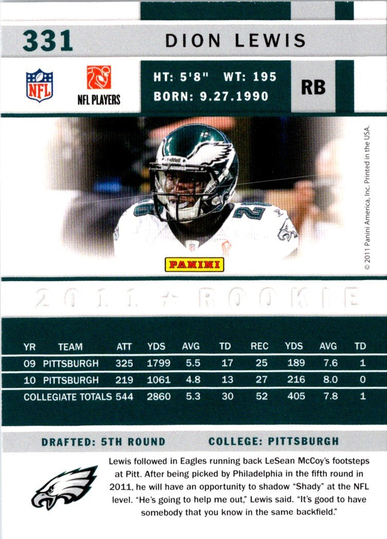 2011 Score Dion Lewis
