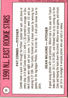 1990 Baseball Card Magazine '69 Topps Replicas NL East Rookies (Pat Combs/Dean Wilkins) #32