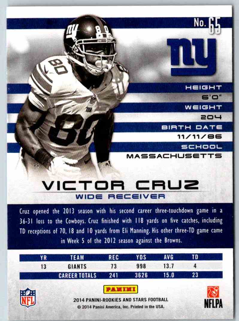 2014 Panini Rookies And Stars Victor Cruz