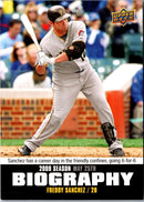 2010 Upper Deck Season Biography Freddy Sanchez