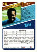 1993 Topps Quentin Coryatt #440