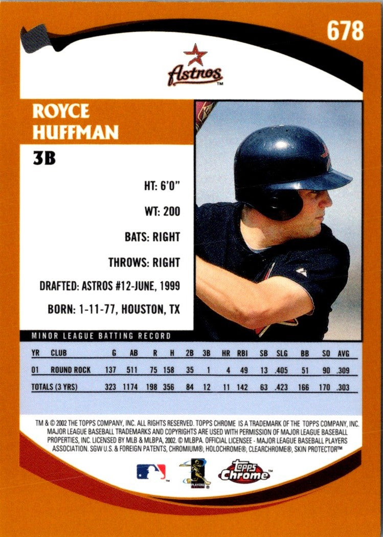 2002 Topps Royce Huffman