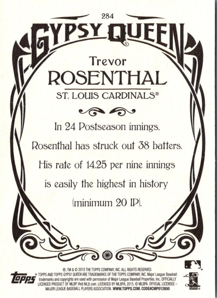 2015 Topps Gypsy Queen Trevor Rosenthal