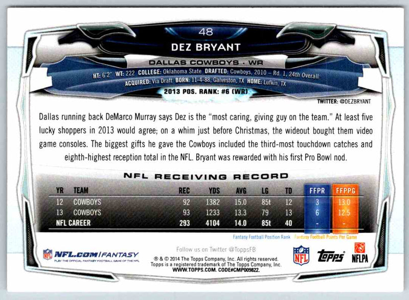 2014 Topps Dez Bryant