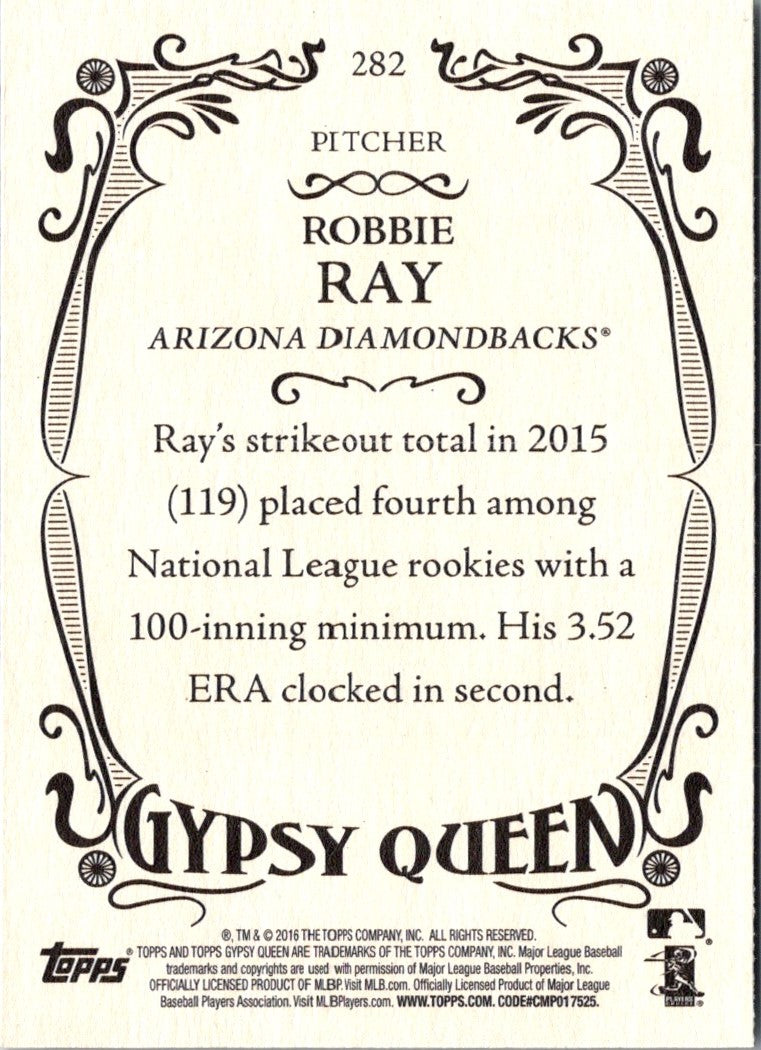 2016 Topps Gypsy Queen Robbie Ray