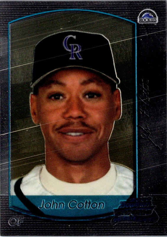 2000 Bowman Draft Picks & Prospects Chrome John Cotton #108 Rookie