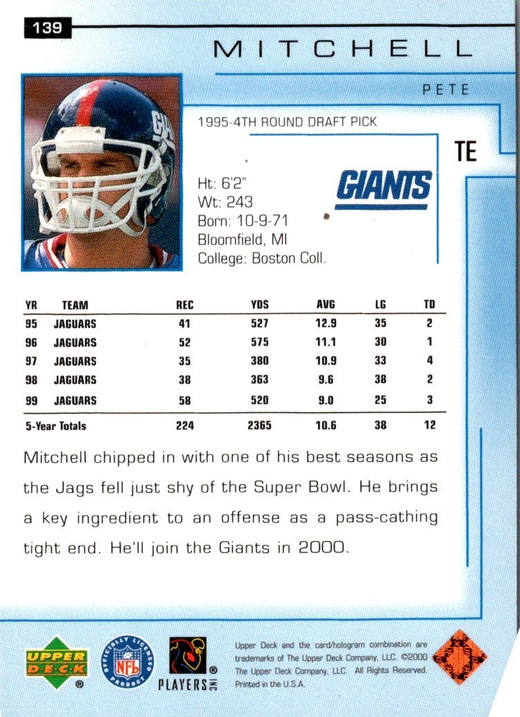 2000 Upper Deck Super Bowl