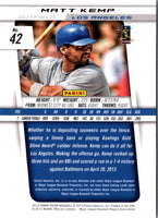2013 Panini Prizm Matt Kemp #42