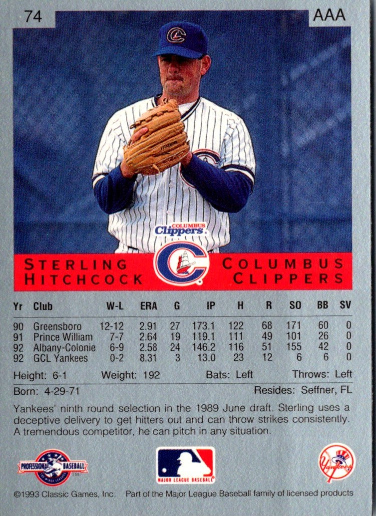 1993 Classic Best Sterling Hitchcock