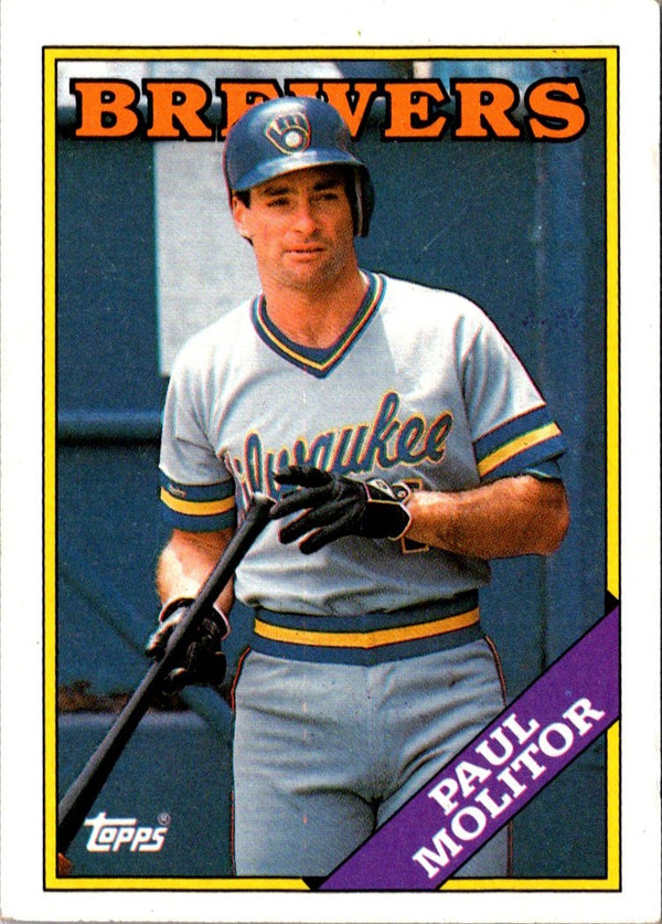 1988 Topps Paul Molitor #465