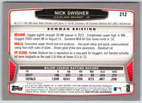 2013 Bowman Nick Swisher #212