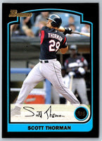 2003 Bowman Draft Picks & Prospects Scott Thorman #BDP160