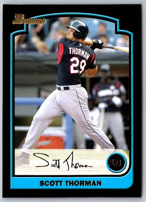 2003 Bowman Draft Picks & Prospects Scott Thorman #BDP160