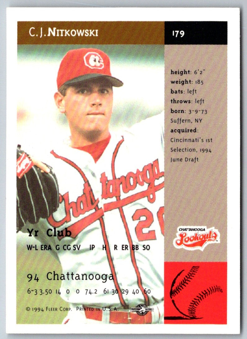 1994 Fleer Excel C.J. Nitkowski