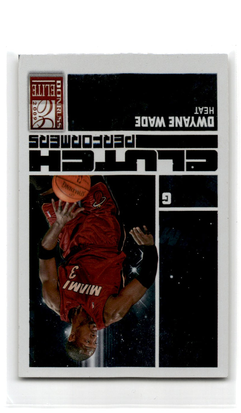 2009 Donruss Elite Clutch Performers Dwyane Wade