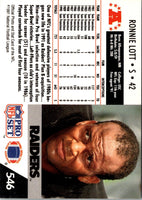 1991 Pro Set Ronnie Lott #546