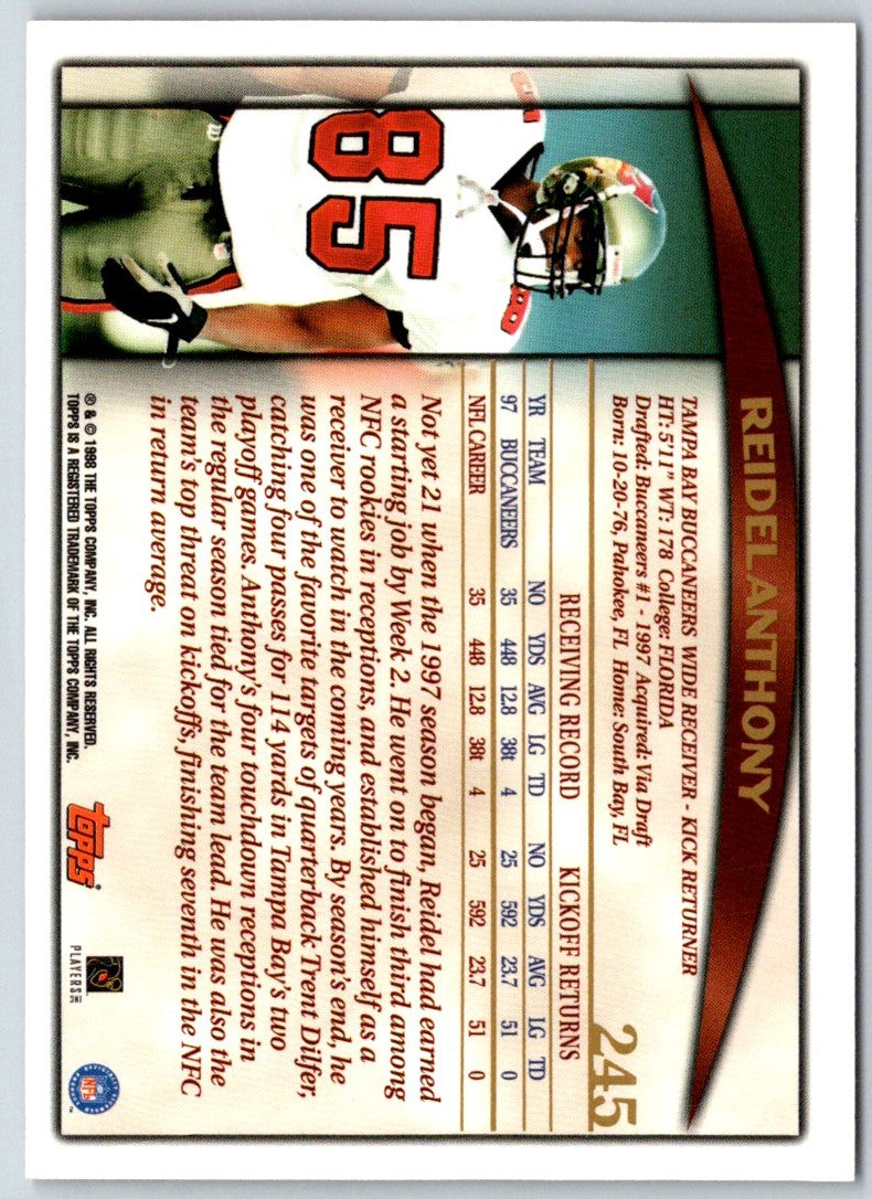 1998 Topps Reidel Anthony