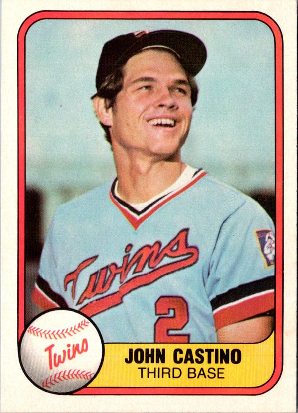 1981 Fleer John Castino #554