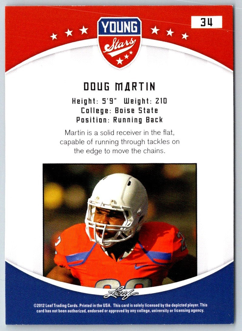 2012 Leaf Young Stars Doug Martin