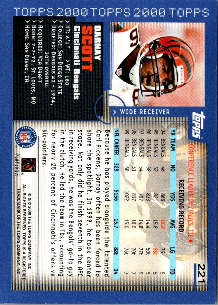 2000 Topps Darnay Scott