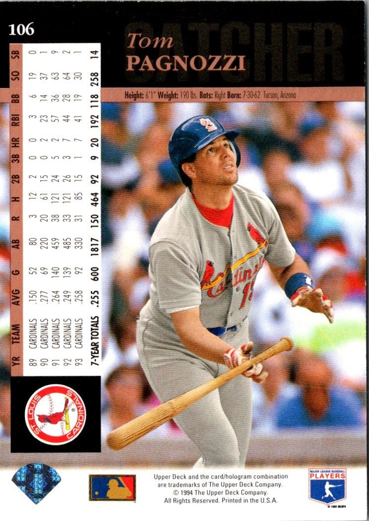 1993 Diamond Marks Bookmarkers Tom Pagnozzi