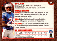1999 Bowman Ty Law #21