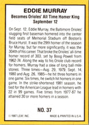 1987 Donruss Highlights Eddie Murray