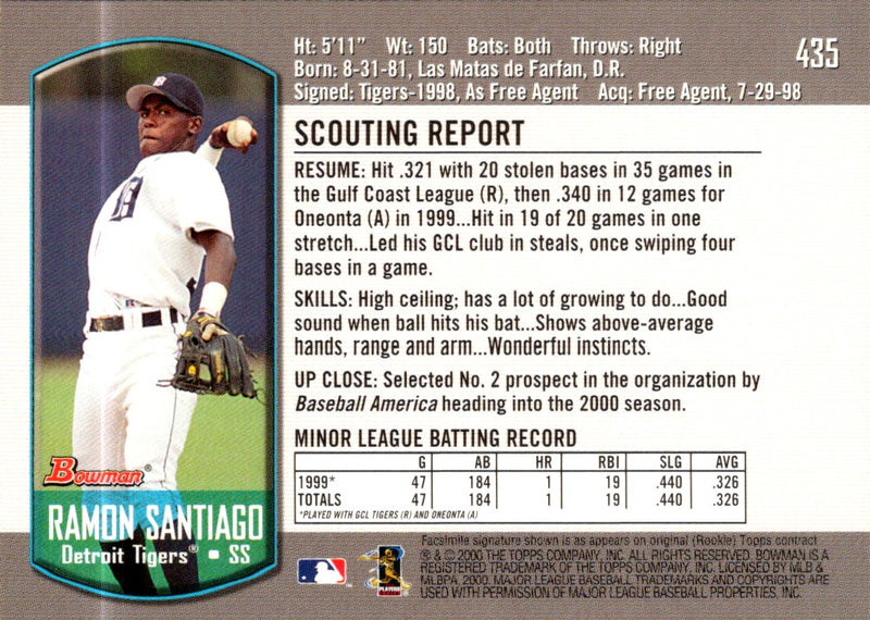 2000 Bowman Ramon Santiago