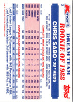 1989 Topps Kmart Dream Team Chris Sabo #3