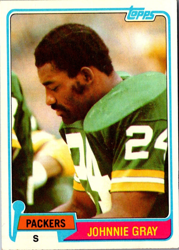 1981 Topps Johnnie Gray #465