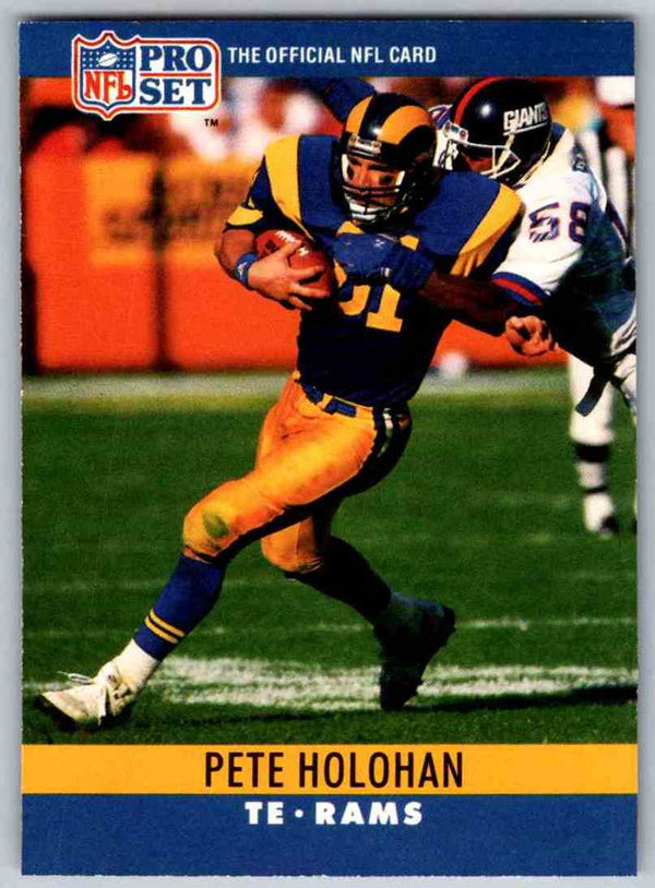 1990 Pro Set Pete Holohan #168