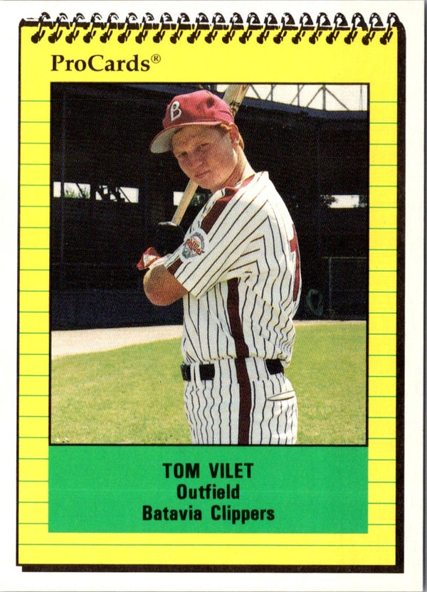 1991 ProCards Tom Vilet #3499