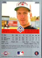 1993 Classic Best Troy Percival #236