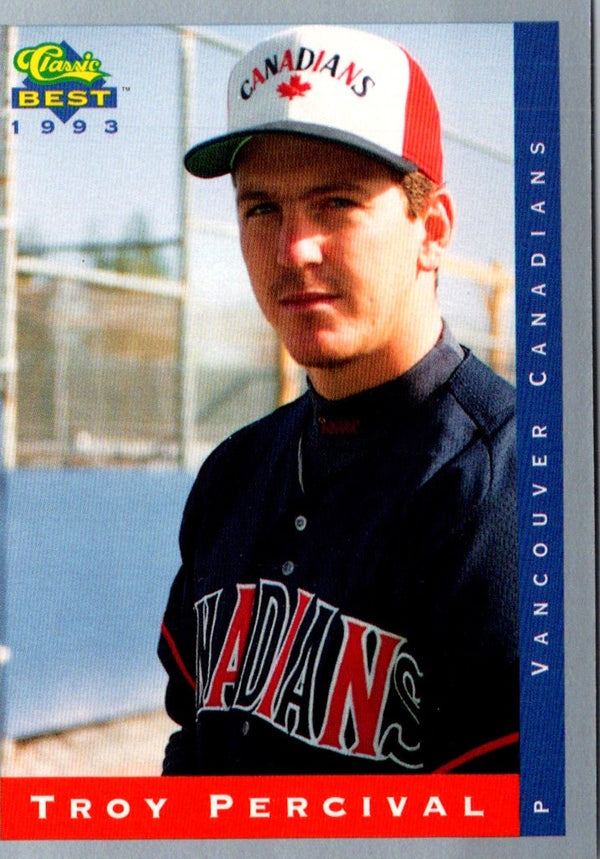 1993 Classic Best Troy Percival #236